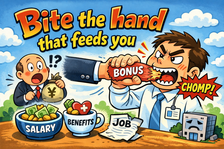 Bite the hand that feeds you