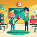 DALL·E 2024-12-30 10.20.54 - A visually appealing illustration for a blog article titled 'English Idioms Related to School.' The horizontal composition includes a cartoon-style de