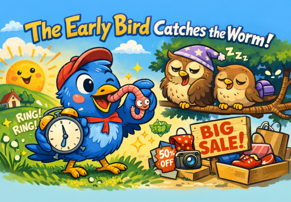 The early bird catches the worm