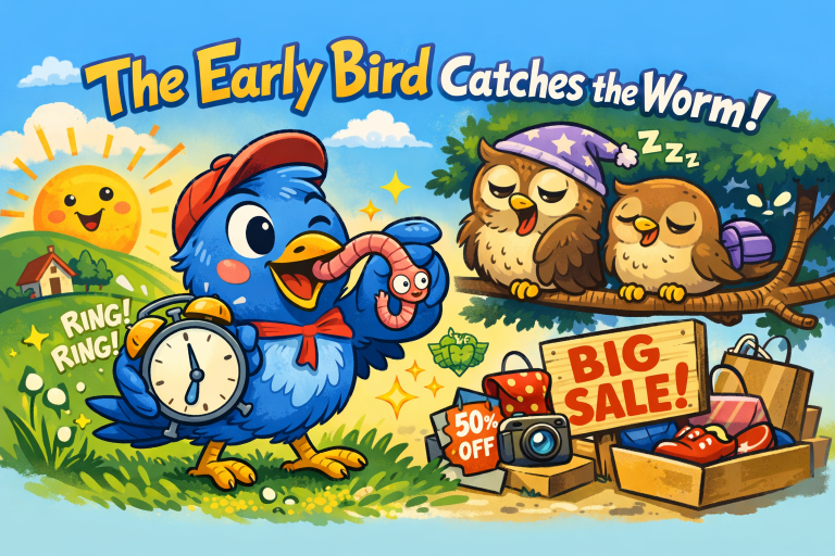 The early bird catches the worm